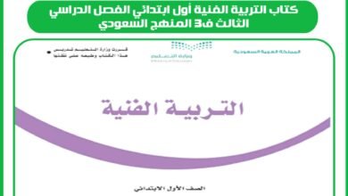 كتاب التربية الفنية أول ابتدائي الفصل الدراسي الثالث ف3 المنهج السعودي